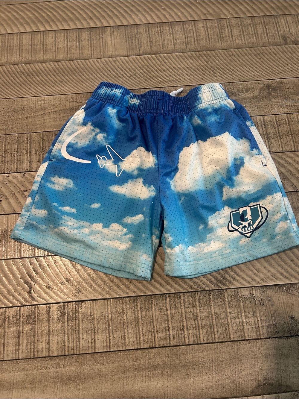 Nike Kids Blue Sky Print Athletic Shorts